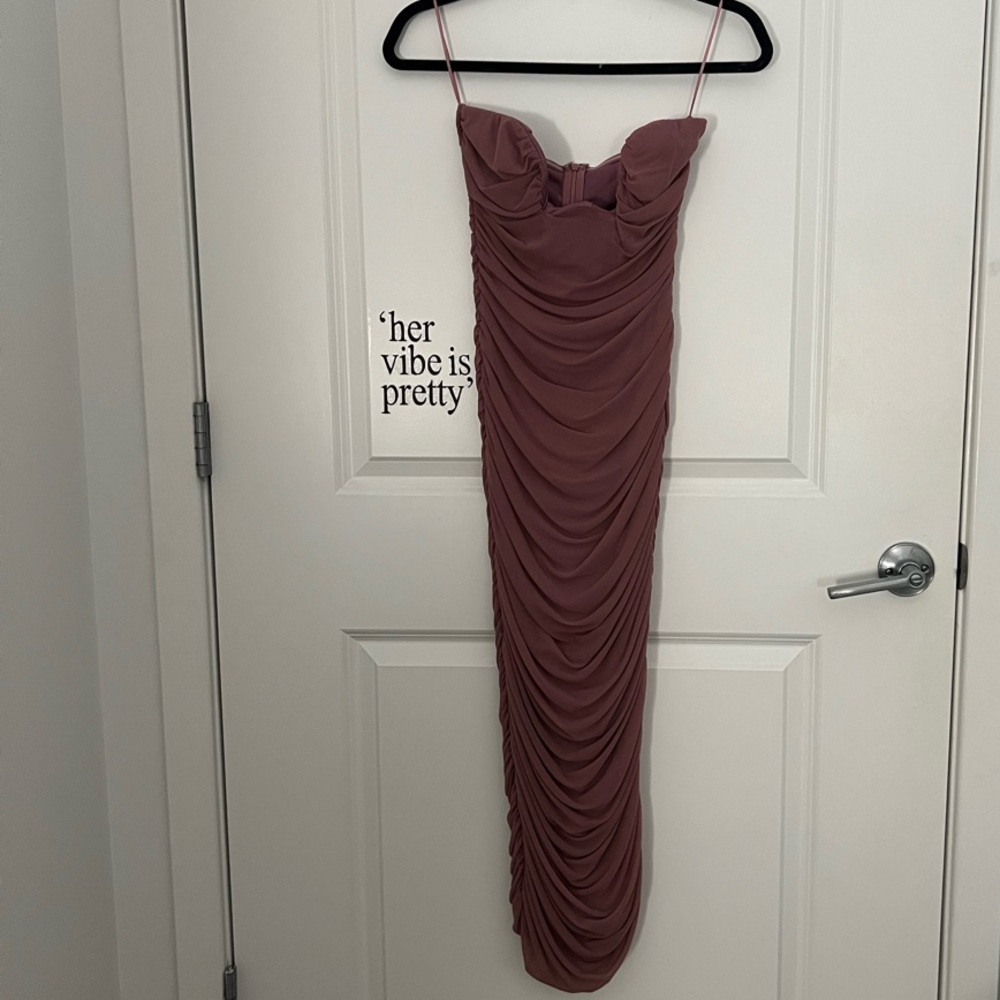 Salty | Ruched Strapless Gown with Sweetheart Neckline for Cocktail